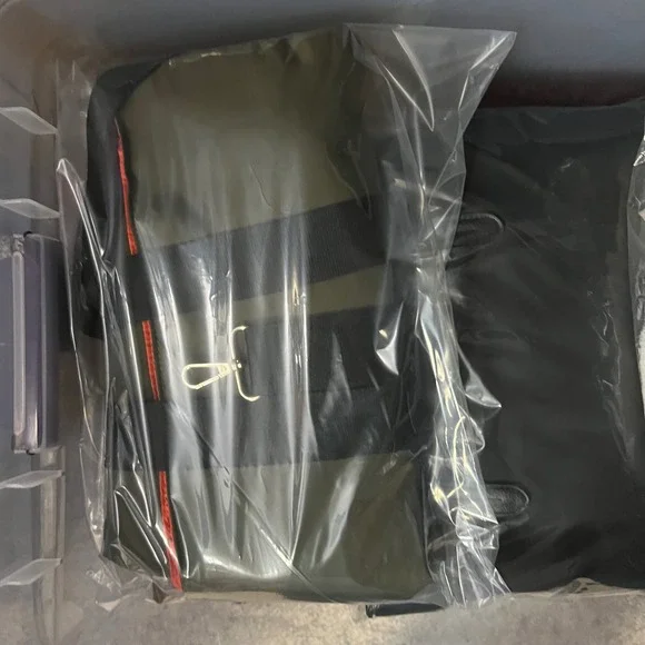 Jean Paul Gaultier Parfums Olive Green Roll Top Backpack Bag - Picture 9 of 9